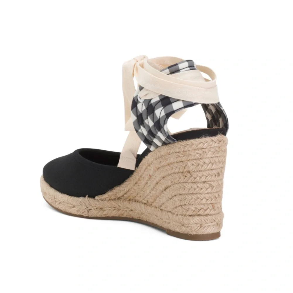 Draper James Bethany Booties Black, White & Tan Checkered Women’s Size 9